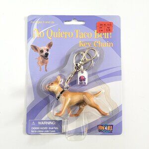 Fun4All Vintage 90's Taco Bell Yo Quiero Taco Bell Chihuahua Keychain B - NEW